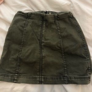 army green free people skirt size 2